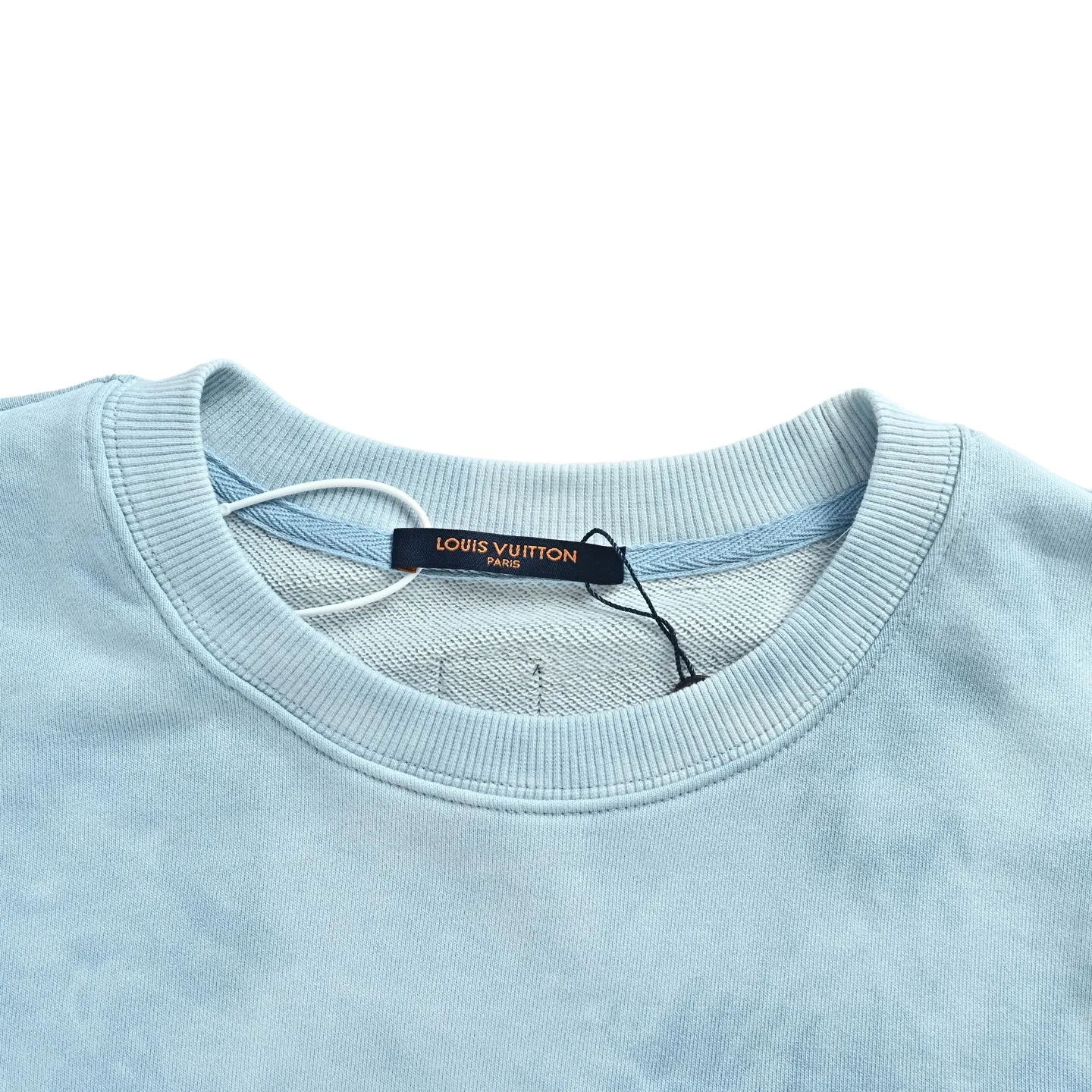 Louis Vuitton/Louis Vuitton letter-dyed embroidered crewneck sweatshirt
